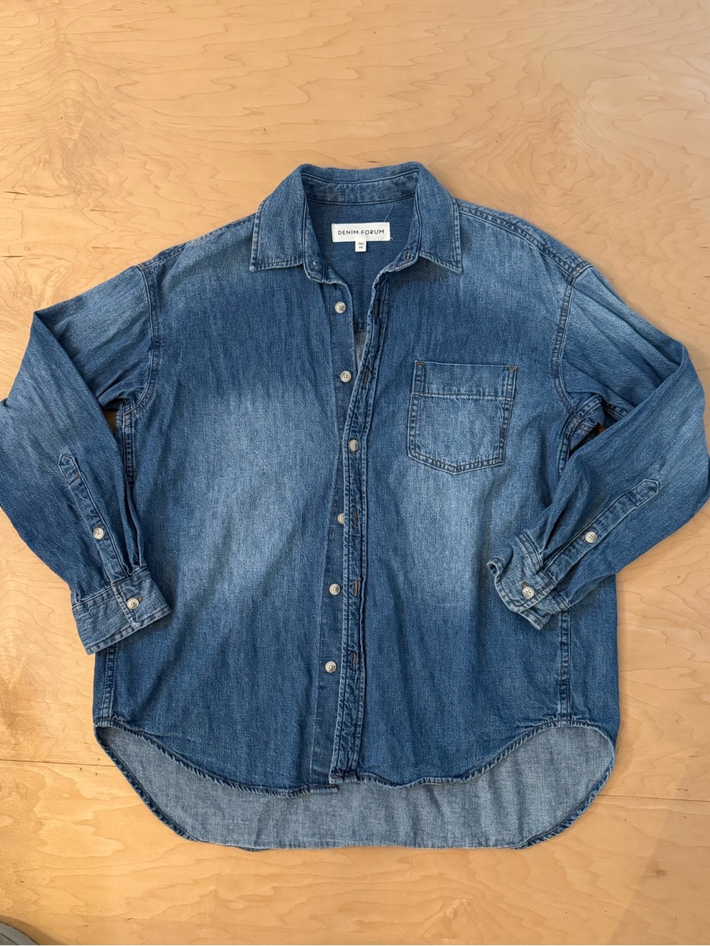 Aritzia Denim Forum Button Down Shirt
